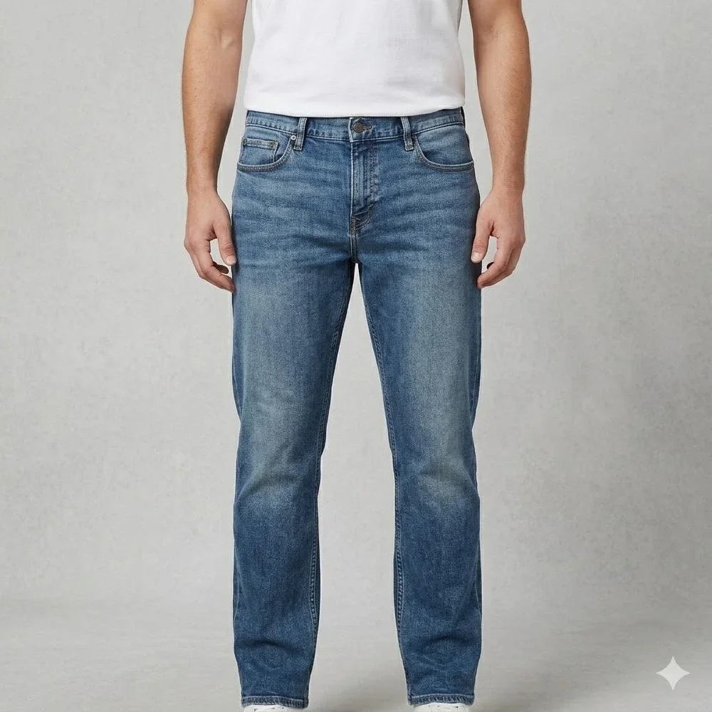 Banana Republic Legacy Straight Fit Men's Medium Wash Blue Jeans‎ 38x30